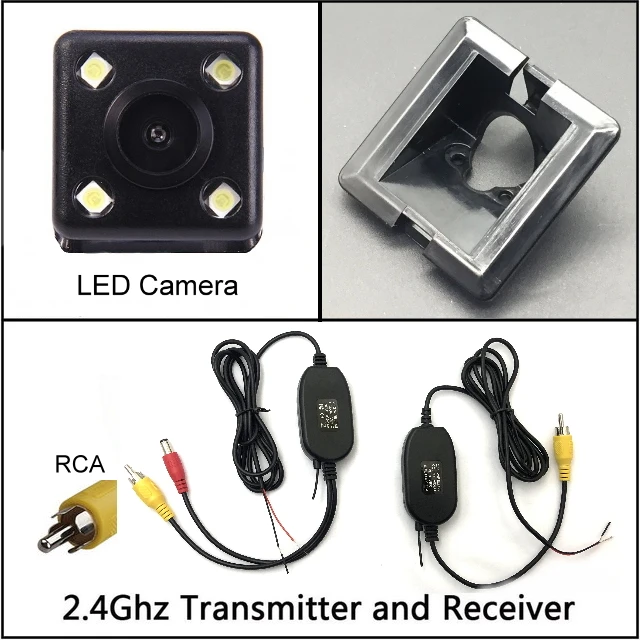 wireless n 4 LED Для Toyota Land Cruiser Prado LC 150 LC150 2010~ камера заднего вида с ночным видением камера заднего вида Автомобильная камера заднего вида HD CCD - Название цвета: wireless n 4 LED