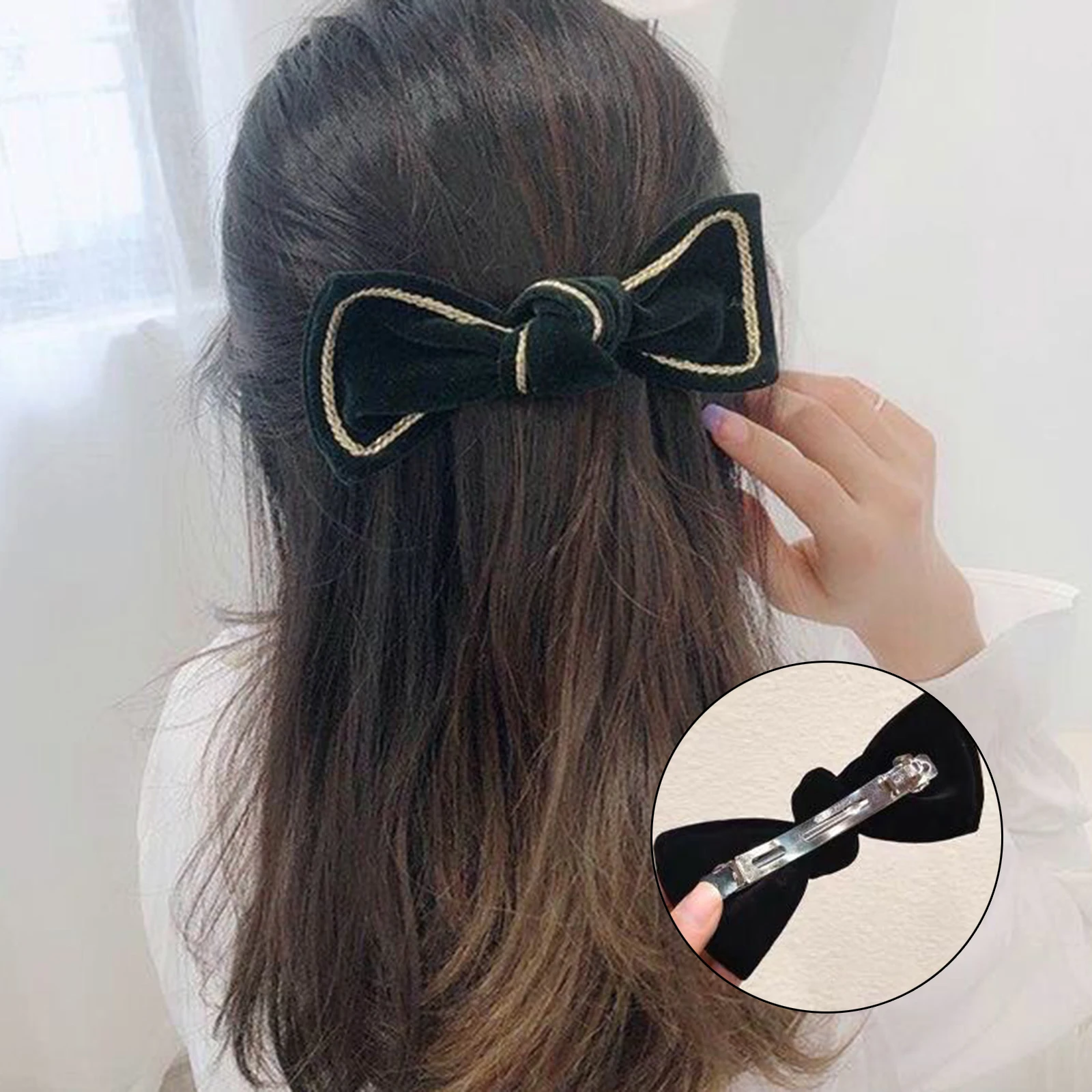 

Women South Korea Bow Headbands Sweet Hair Rope Charming Web Celebrity Hair Ponytail Elastic Rope BUTT666