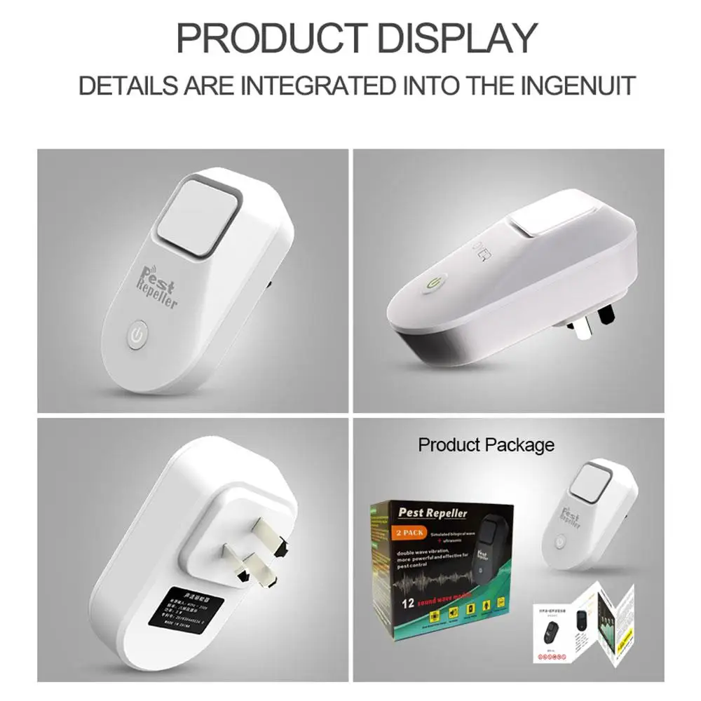 Ультразвуковой Домашний репеллент от насекомых биологическая волна электроника