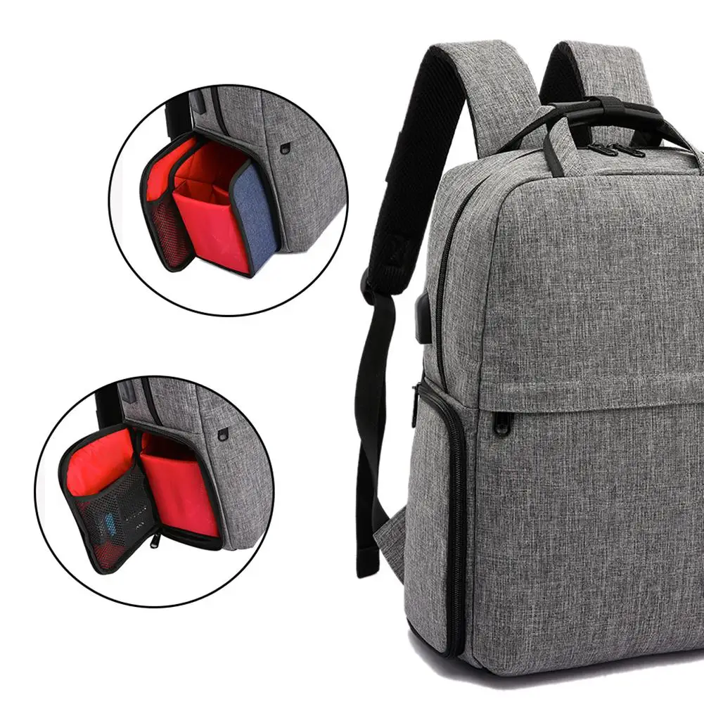 dslr camera backpack waterproof photographer camera bag with side access and tripod holder lens mirrorless camera bag free global shipping
