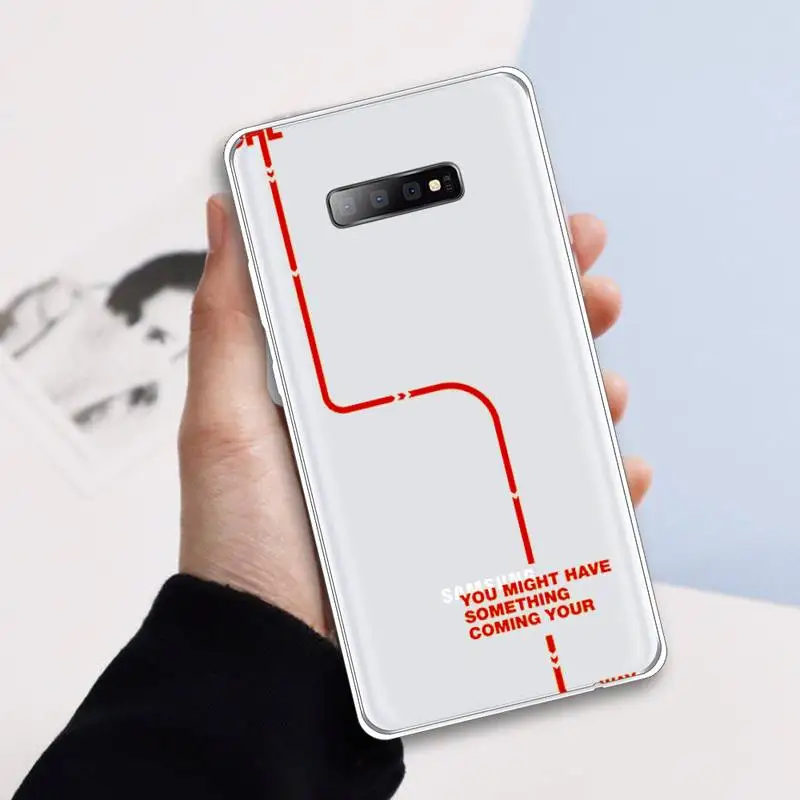 

DHL Label design label Phone Case Transparent For Samsung Galaxy A 71 21s S note 8 9 10 plus 20 ultra