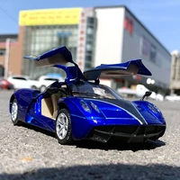 132 pagani huayra zonda alloy sports car model diecast metal toy vehicles car model simulation sound light collection kids gift