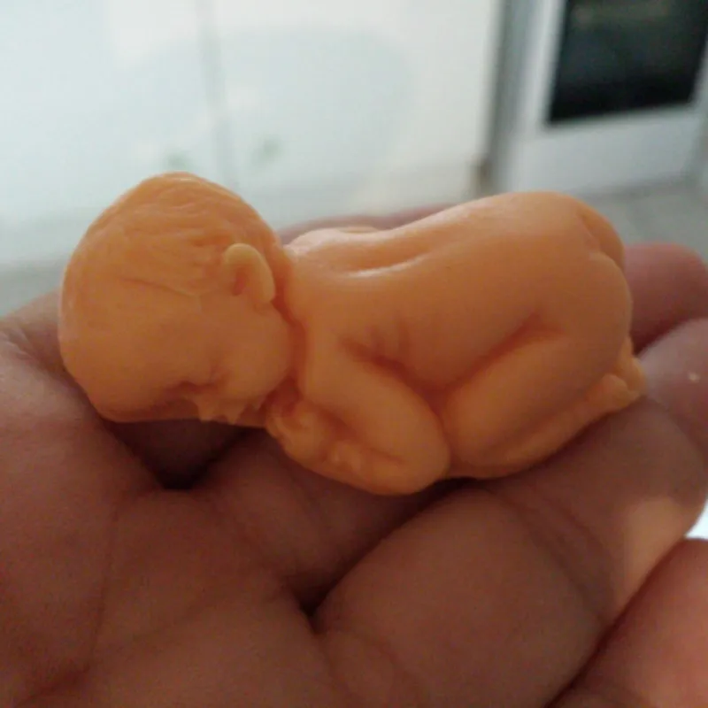 3D милый ребенок силиконовые заливочная форма для кондитерских изделий