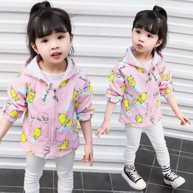 Children'S Wear Girl'S Spring Coat New And Girls' Clothes Windbreaker Top Children's | Детская одежда и обувь