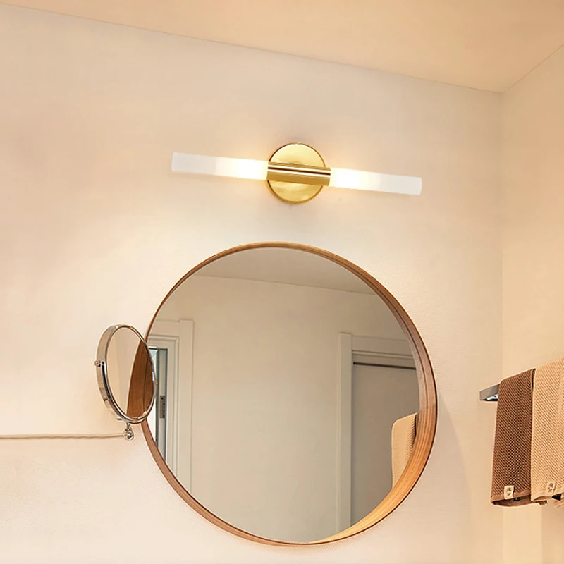

Modern Metal Tube Pipe Up Down Led Wall Lamps Bedroom Foyer Washroom Living Room Toilet Bathroom Wall Light Lamp