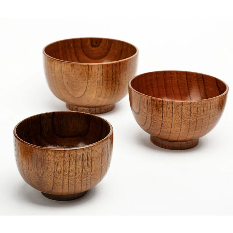 

Миска для горячего супа из дерева Юба, японская посуда, небьющаяся миска для лапши с защитой от детей, миска для рамен, кухонные контейнеры, 3 ...