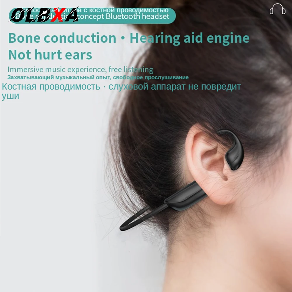 OLBXA 2020 New Bone Conduction TWS Bluetooth headset HIFI sound quality Noise Reduction Skin-friendly hanging neck headphones