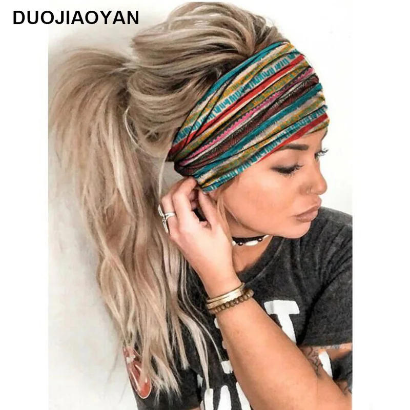 Модный спортивный тюрбан для йоги с принтом женщин и девушек аксессуары мытья