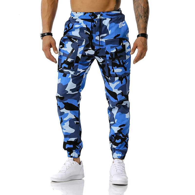 

Autumn Men Pants Hip Hop Harem Joggers Pants 2022 New Male Trousers Mens Camouflage Multi-pocket Cargo Pants Slim Fit Sweatpants