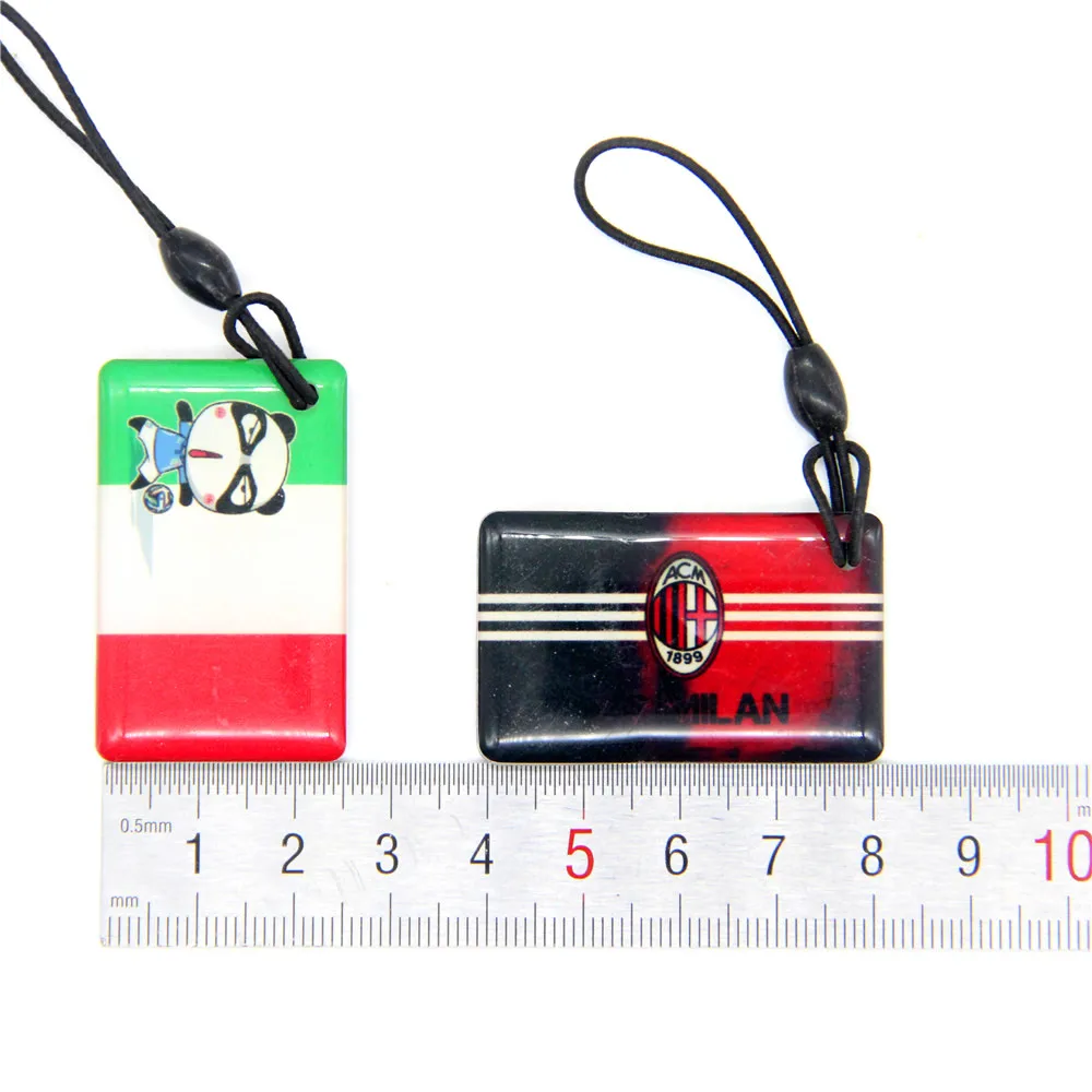 1 шт. 13 56 МГц UID сменный 1K S50 NFC перезаписываемая карта мультяшный брелок для ключей