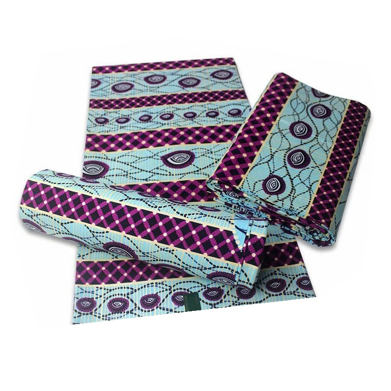 

New Arrival Nigerian African Golden Wax Fabrics Cotton Print Rapper Batik Ankara Ghana Tissu Wax High Quality Veritable Material