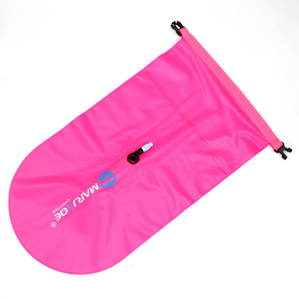 Inflatable Safety Swim Buoy Open Water Sport Lifeguard With Waistbelt Kayaking Storage Swimming Surfing Life-saving Drift Bag
