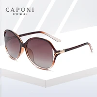 caponi butterfly sun glasses polarized popular full frame fashion design womens sunglasses anti uv ray gradient eyewear cp6008