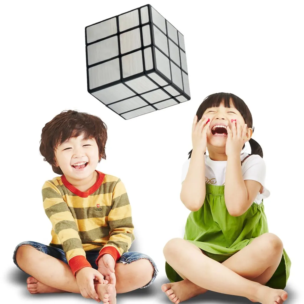 

3x3x3 магический зеркальный Куб Профессиональный Золотой Серебряный куб магический литой с покрытием головоломка скоростная скручивание об...