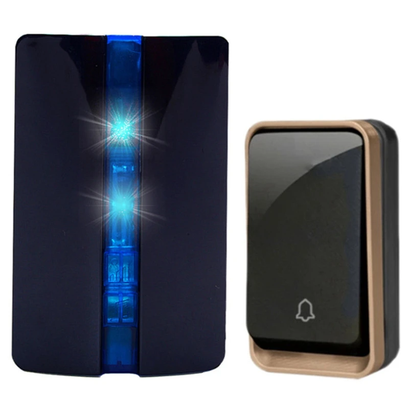 Беспроводной дверной звонок со светодиодной подсветкой самовключающаяся музыка