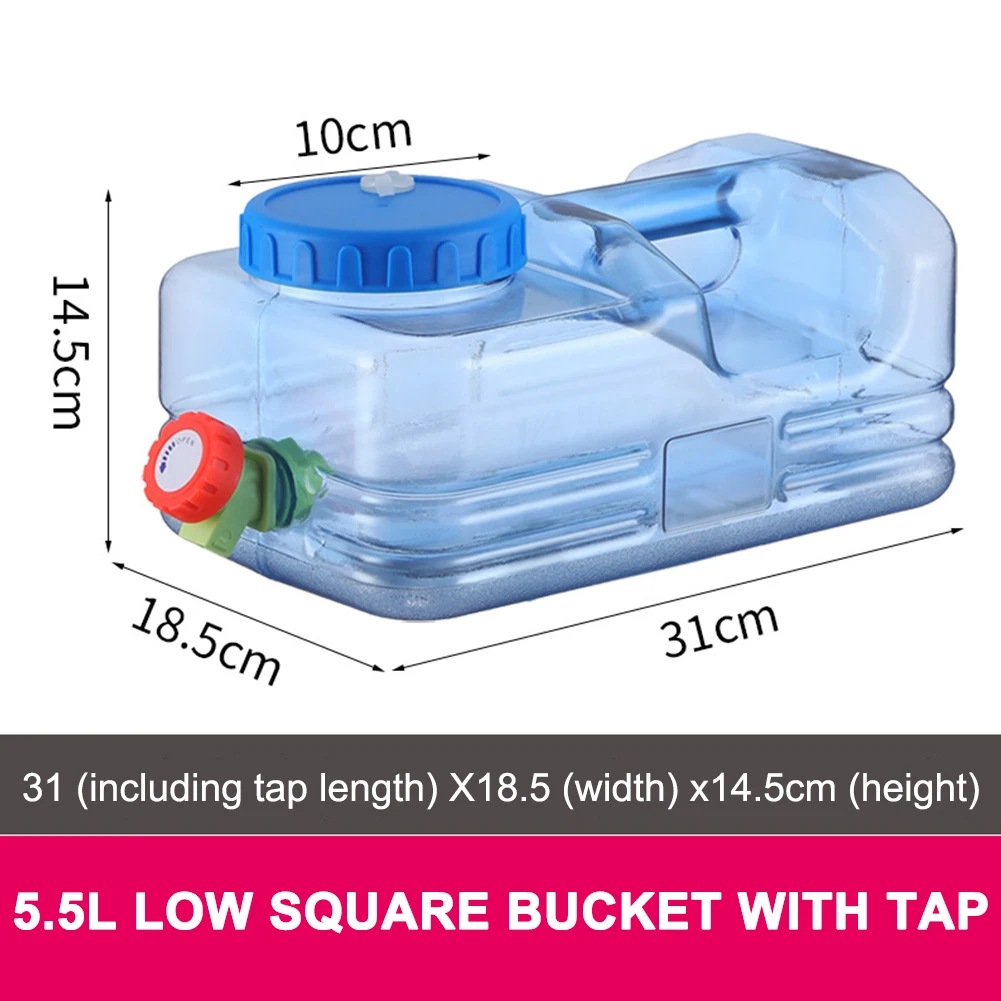 

2.5/10L Capaciteit Outdoor Water Emmer Draagbare Rijden Water Tank Container Met Kraan Voor Camping Picknick Wandelen