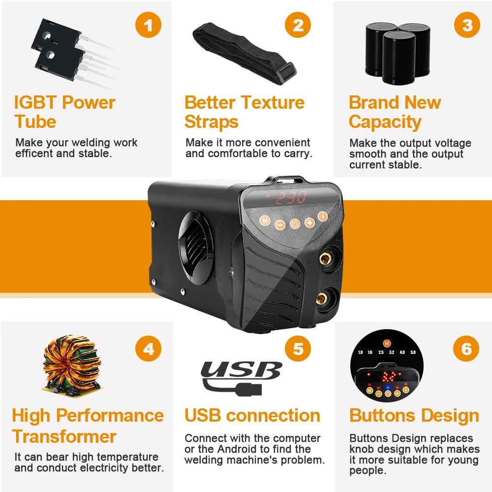 AI 300 сварочный аппарат инструменты для дуговой сварки 220 В IGBT серии DC дуга