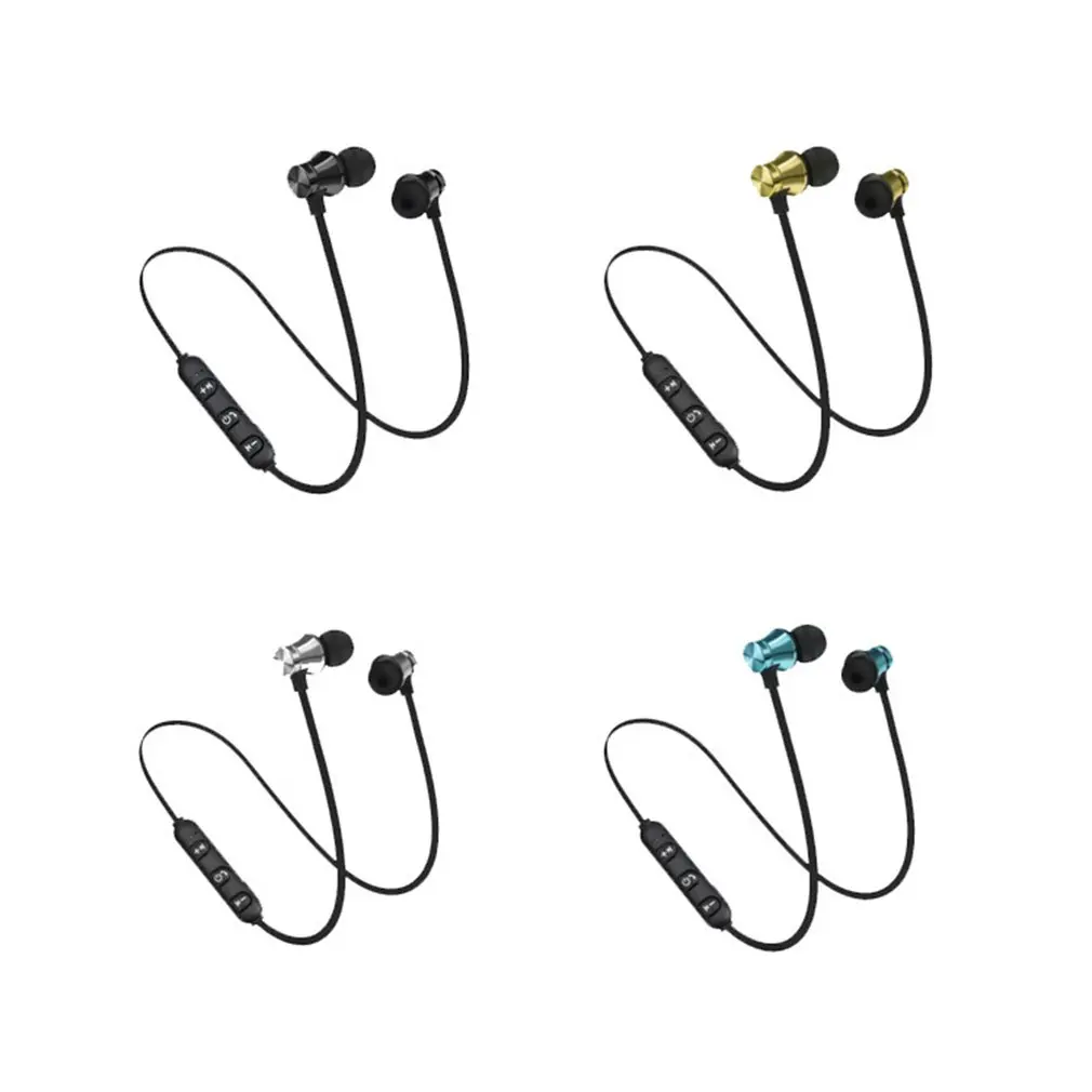 

XT11 Magnetic Wireless Bluetooth Earphones Running Music Headset Neckband Sports Earbuds Earphones With Noise Cancelling Mic