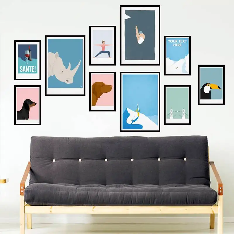 

Toucan poster Tropical bird Gift Wall Decor Vintage Canvas Painting