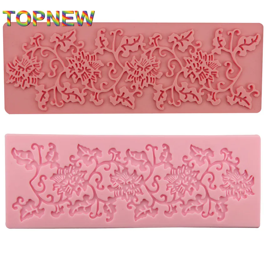 

DIY цветочная кружевная лоза, силиконовая форма для помадки, украшения тортов, инструменты для выпечки 2356