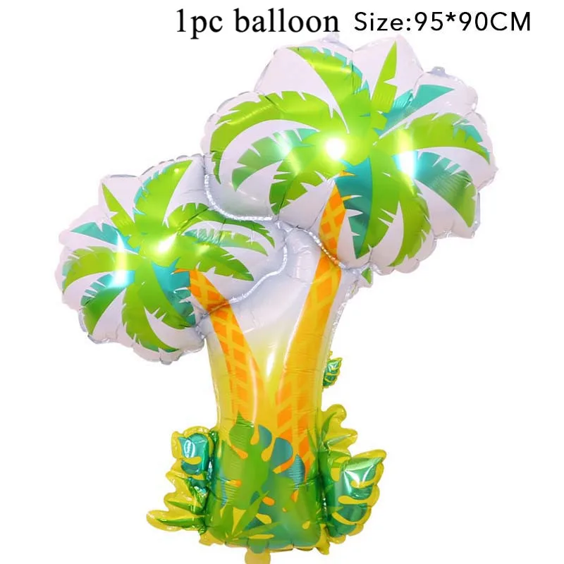 1pc large balloon 5 Динозавр ПВХ фольга Висячие завитки динозавр день рождения украшения Детские сувениры Юрский динозавр Потолочные Подвесные гирлянды принадлежности - Цвет: 1pc large balloon 5