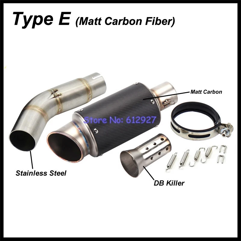 

For Suzuki GSR750 Motorcycle Exhaust Muffler Pipe System Slip On Middle Connect Link Tube with Tailpipe Escape Moto DB Killer