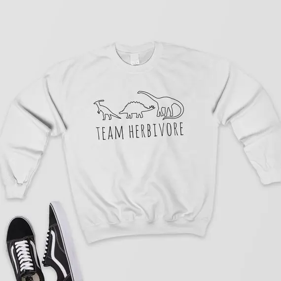 Толстовки Herbivore повседневные топы динозавр Эстетическая одежда команда