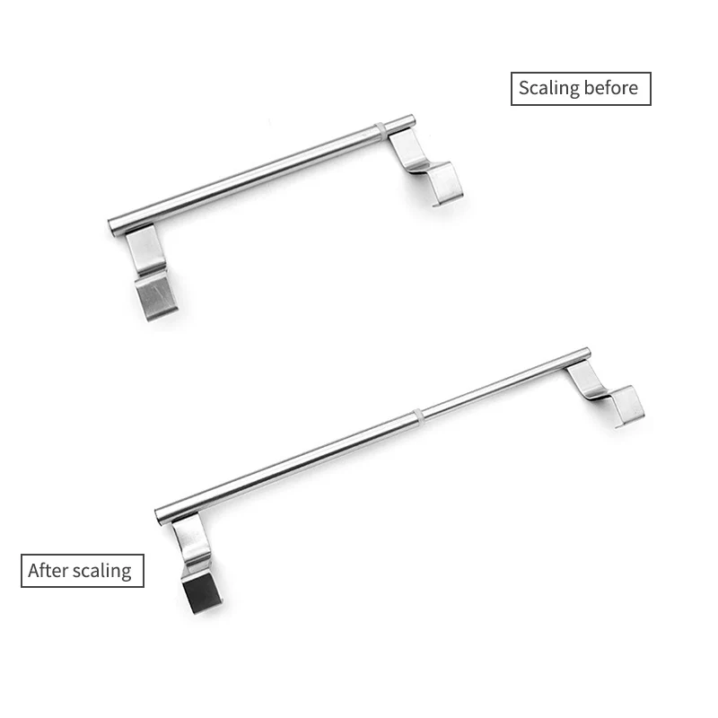 Телескопическая вешалка для полотенец в ванную комнату самоклеящаяся настенная