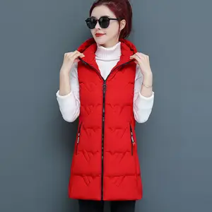 Жилетка женская зимняя куртка с капюшоном жилет со съемным капюшоном куртка жилет женский длинный жилет без рукавов женские парки, верхняя одежда размера плюс для женщин Лыжная куртка