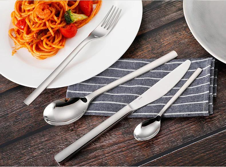 Набор столовых приборов из нержавеющей стали 24 предмета семейный набор посуды в