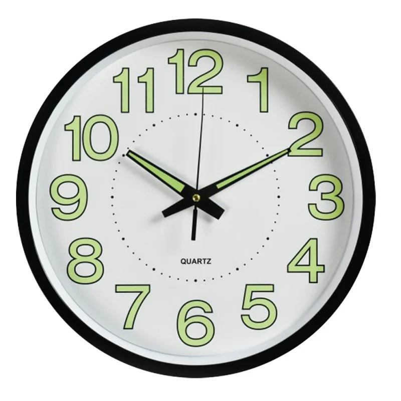 Пластиковые настенные часы Светящиеся Настенные кварцевые современный дизайн