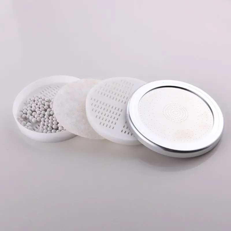 

Round Shower Head Pressure Boost Water Saving Detachable Filter Can Be Cleaned Rainfall Experience Bathroom Accessories