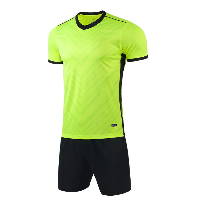 Мужской Желтый Футбольный трикотаж с коротким рукавом белая Футбольная форма