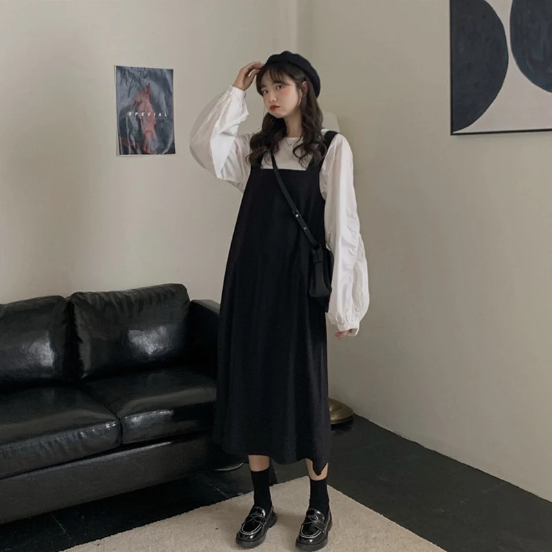 Женское платье Новинка весна лето 2021 свободная универсальная изящная рубашка в