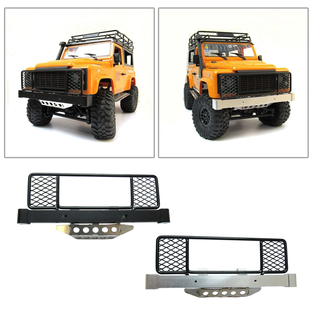 

CNC Machined Aluminum Front Bumper Bull Bar for D90 D91 D99S 1/12 Remote Control RC Crawler Car Pickup Truck Parts Accessory