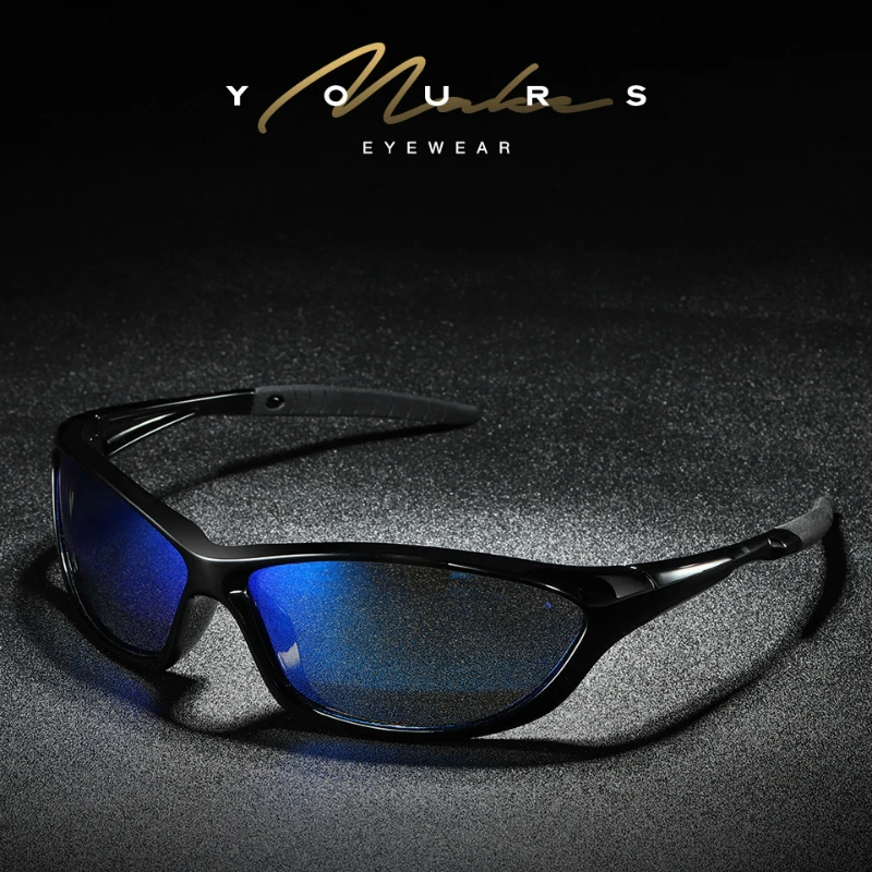 Солнцезащитные очки HBK Мужские поляризационные легкие антибликовые для спорта