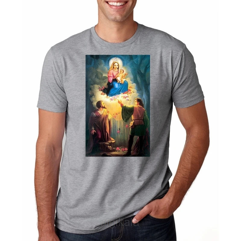 VIRGE DE LAS ROSAS Девы Марии мачуп Мужская футболка dtgNew футболки Забавные топы новинка