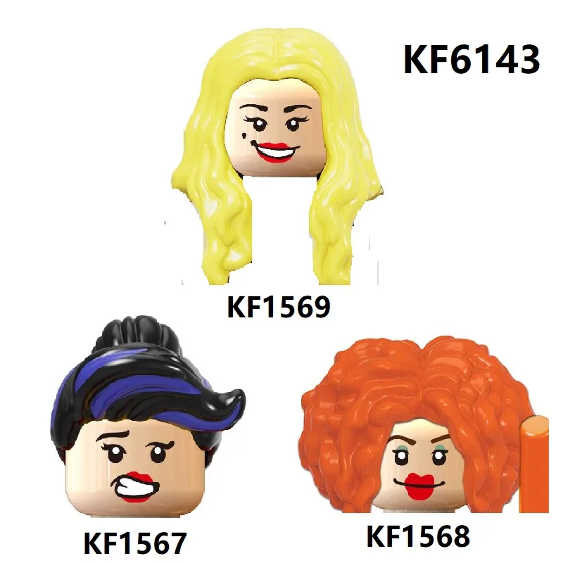 

2021 Новое поступление, серия фильмов ужасов, конструктор на Хэллоуин, фигурки героев мультфильма хокус, игрушки для детей, подарок KF6143