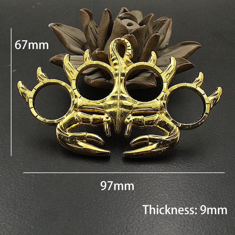 

Creative Brass Scorpion Ring Tactical Self Defense EDC Tool Men/Women Portable Outdoor Survival Emergency Window Breaker Rings