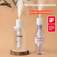 mini wireless air humidifier portable silent aroma diffuser usb rechargeable humidifier for home bedroom car difusor