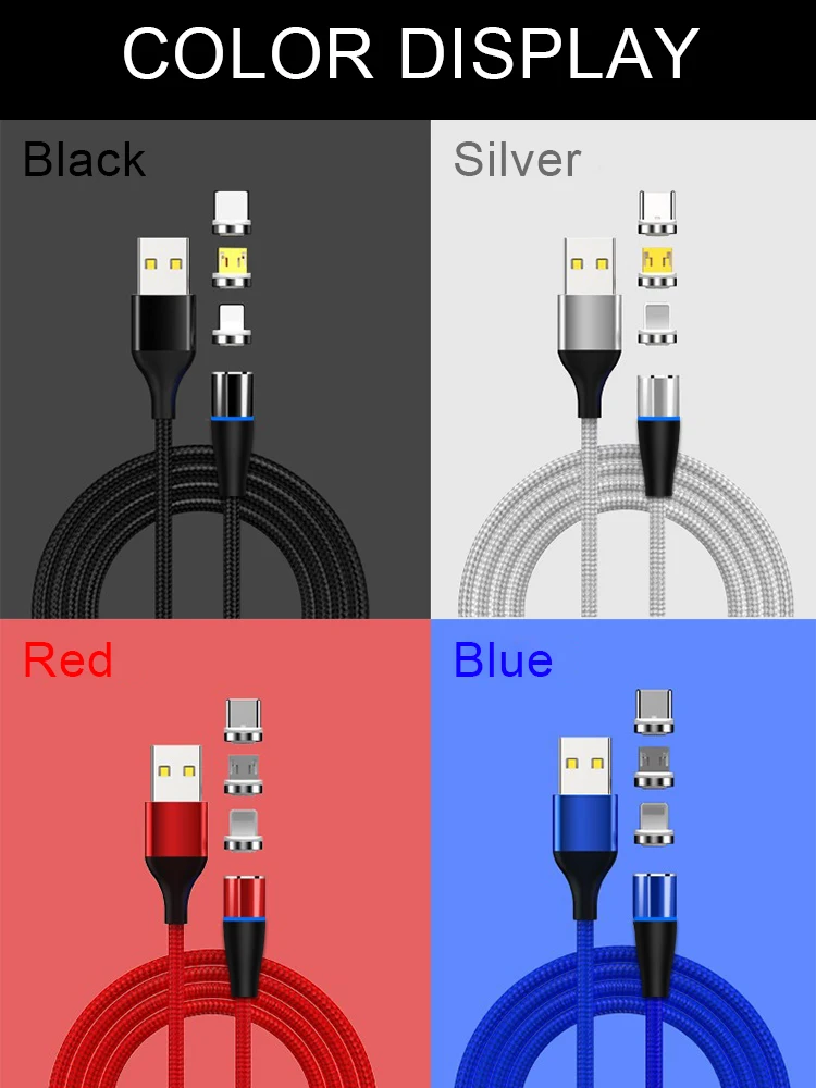 Магнитный кабель USB для быстрой зарядки кабель usb type C Магнитный кабель для зарядки данных Micro USB кабель для мобильного телефона USB шнур