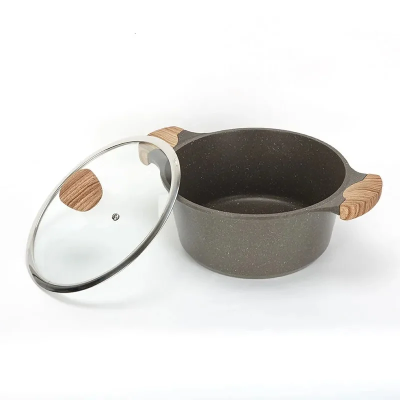

Maifan Stone Non-stick Soup Pot Wok Household Non-stick Pan Electromagnetic Binaural Anti-scalding Stew Mandarin Duck Hot Pot