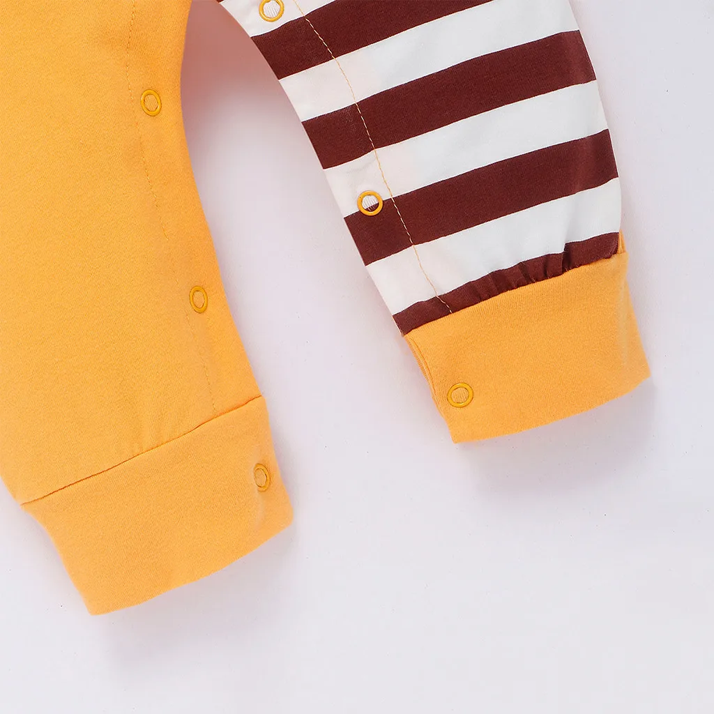 Одежда для малышей зимний комбинезон с длинными рукавами круглым вырезом и