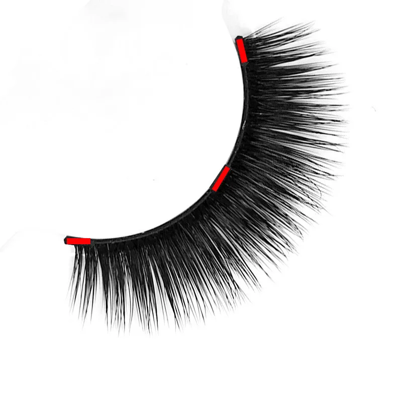 Накладные ресницы магнитные натуральные 3 магнита длинные носки без прочный клей