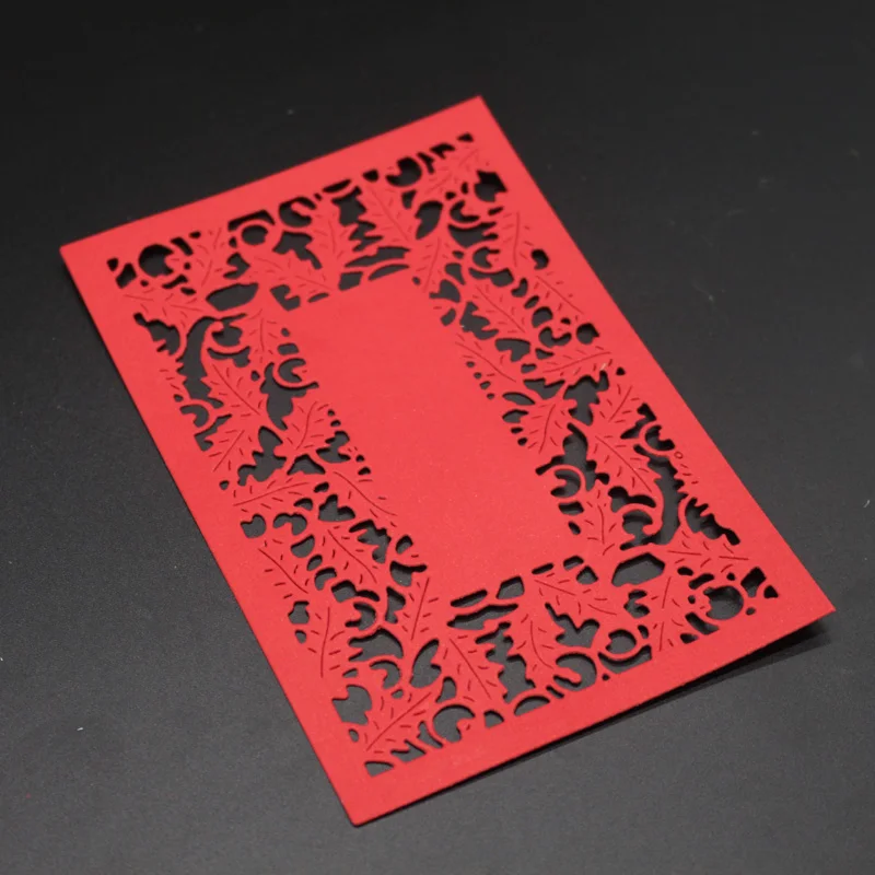 Форма для высечки листьев прямоугольная металлическая рамка штамп скрапбукинга