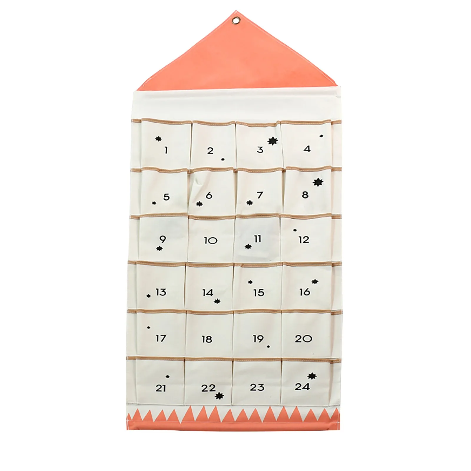 

Christmas Advent Calendar Wall Mounted Wardrobe Organizer Sundries Storage Bag Jewelry Hanging Wall Pouch Hang Toys Organizer