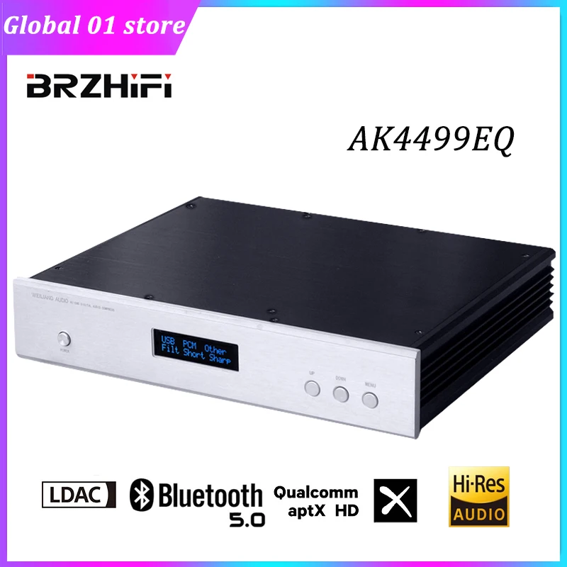 

ЦАП BRZHIFI, аудио балансировочный декодер AK4499EQ DSD512, аманеро, USB, PCM32Bit, 384 кГц, Bluetooth, CSR8675, мини декодирование LDAC без потерь