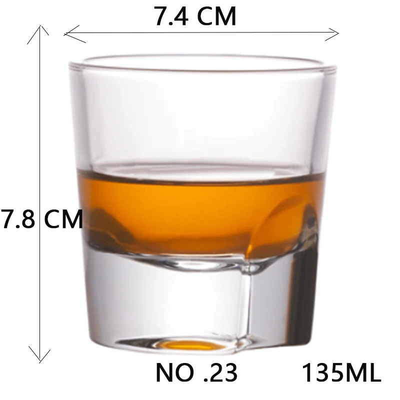 NO.23 135ML Shot Whiskey Crystal Glass Party Wedding Wine Liquor Glass Coffee Tea Cup for Beer Spirits Funny Glasses European Creative Gifts - Цвет: NO.23 135ML