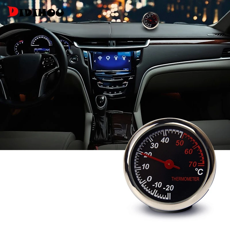 Мини автомобильные цифровые часы авто Автомобильный термометр гигрометр