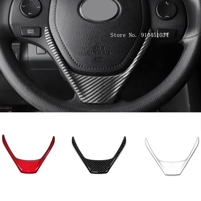 Внутренний декоративный чехол на руль для Toyota Corolla Auris 2014-2018 RAV4 2013-2017 ABS Chrome